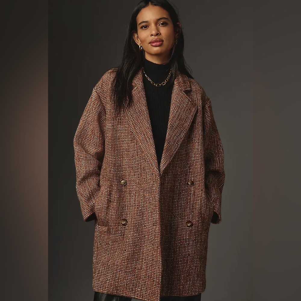 Tweed Cocoon Coat